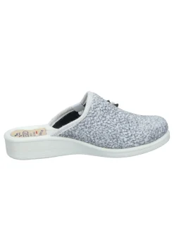 Damen Die moderne Hausfrau Hausschuhe hellgrau