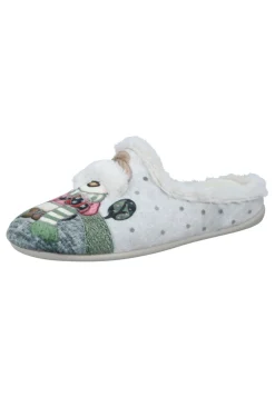 Hausschuhe|Die moderne Hausfrau Hausschuhe hellgrau