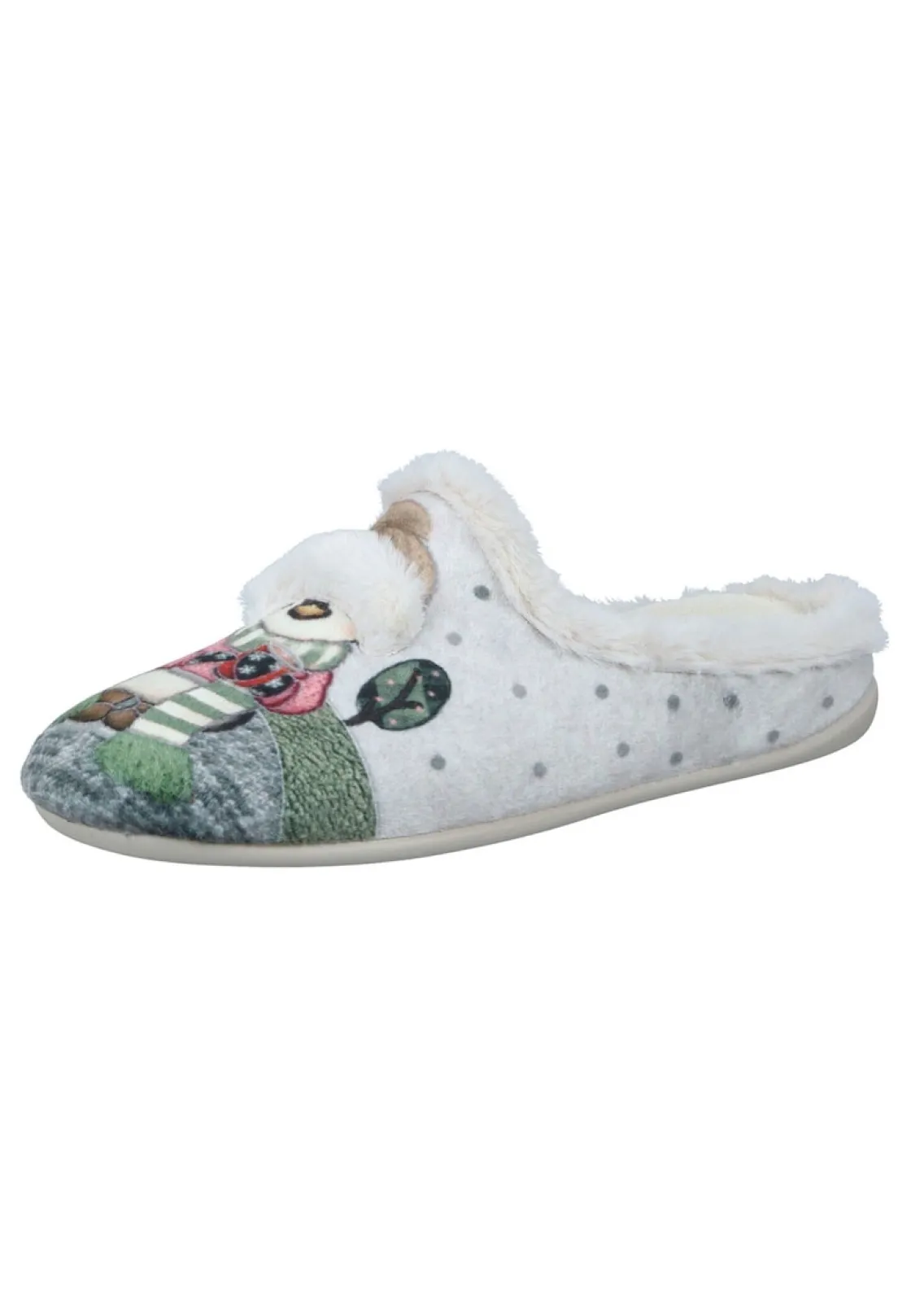 Hausschuhe|Die moderne Hausfrau Hausschuhe hellgrau