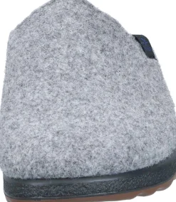 Herren Die moderne Hausfrau Hausschuhe hellgrau