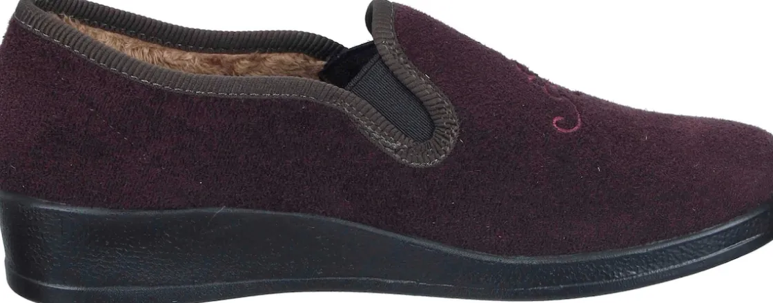 Hausschuhe|Die moderne Hausfrau Hausschuhe pflaume