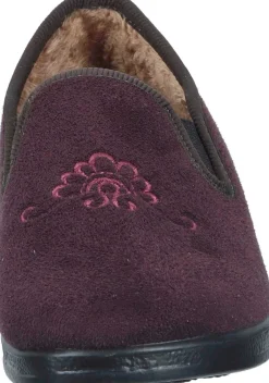Hausschuhe|Die moderne Hausfrau Hausschuhe pflaume