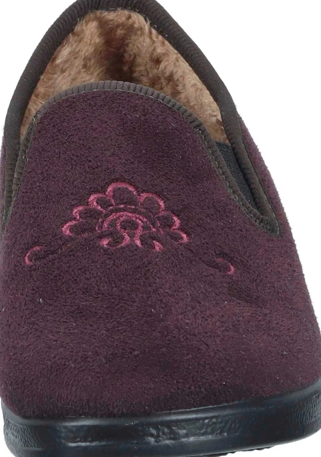 Hausschuhe|Die moderne Hausfrau Hausschuhe pflaume