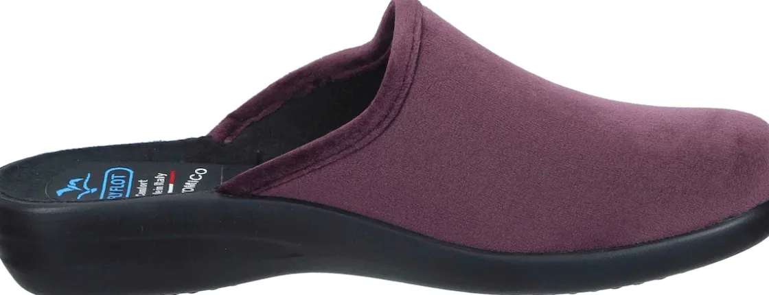 Hausschuhe|Die moderne Hausfrau Hausschuhe pflaume