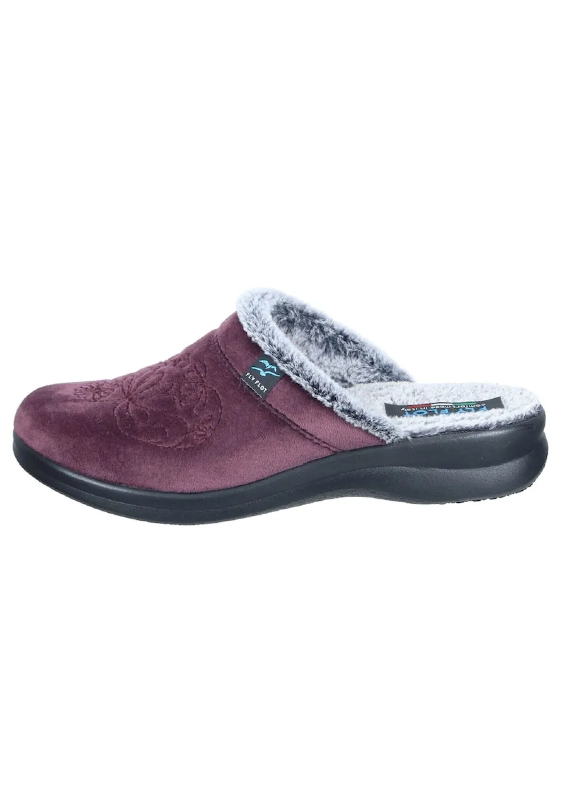 Hausschuhe|Die moderne Hausfrau Hausschuhe pflaume