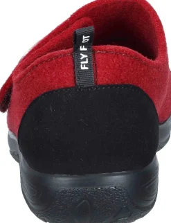 Damen Die moderne Hausfrau Hausschuhe rot