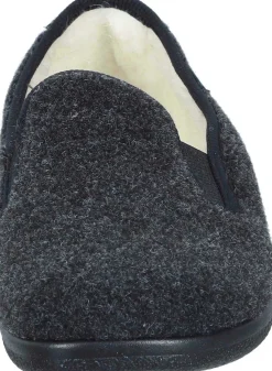 Herren Die moderne Hausfrau Hausschuhe schwarz