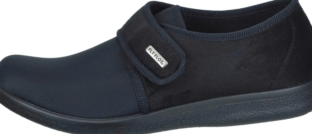 Herren Die moderne Hausfrau Hausschuhe schwarz