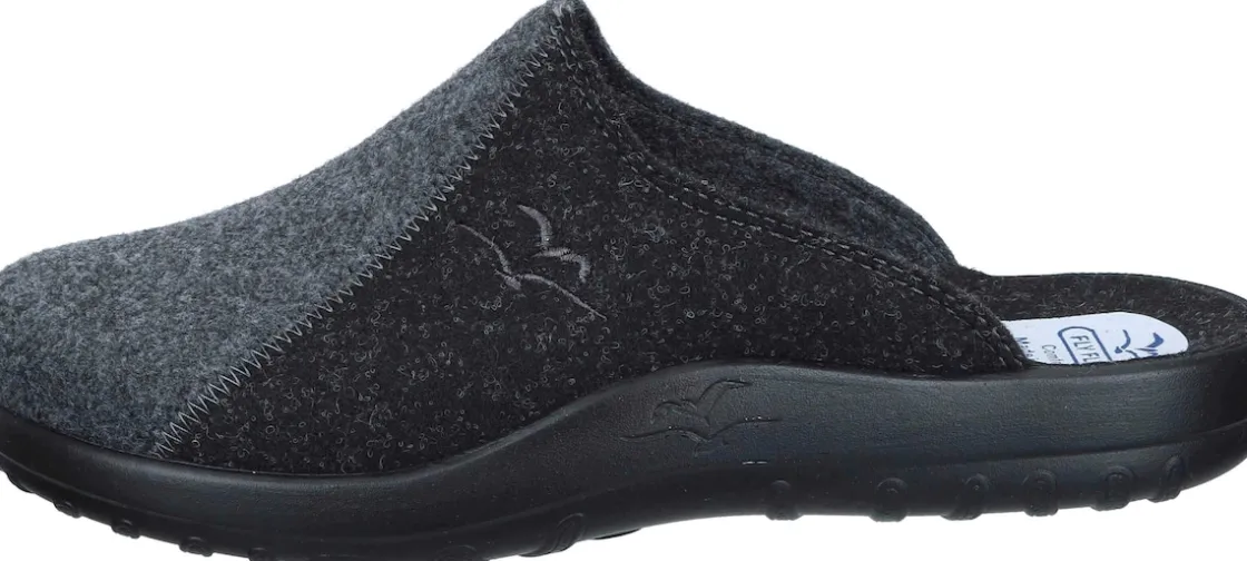 Hausschuhe|Die moderne Hausfrau Hausschuhe schwarz