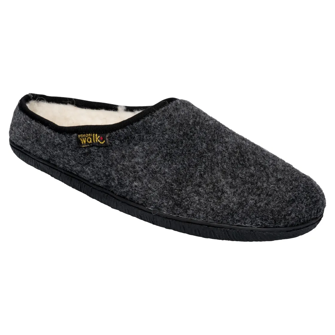 Hausschuhe|Die moderne Hausfrau Hausschuh-Pantolette mit Wolle