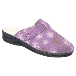 Hausschuhe|Die moderne Hausfrau Hausschuh-Pantolette mit Wolle „Eva"