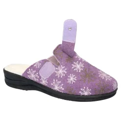 Hausschuhe|Die moderne Hausfrau Hausschuh-Pantolette mit Wolle „Eva