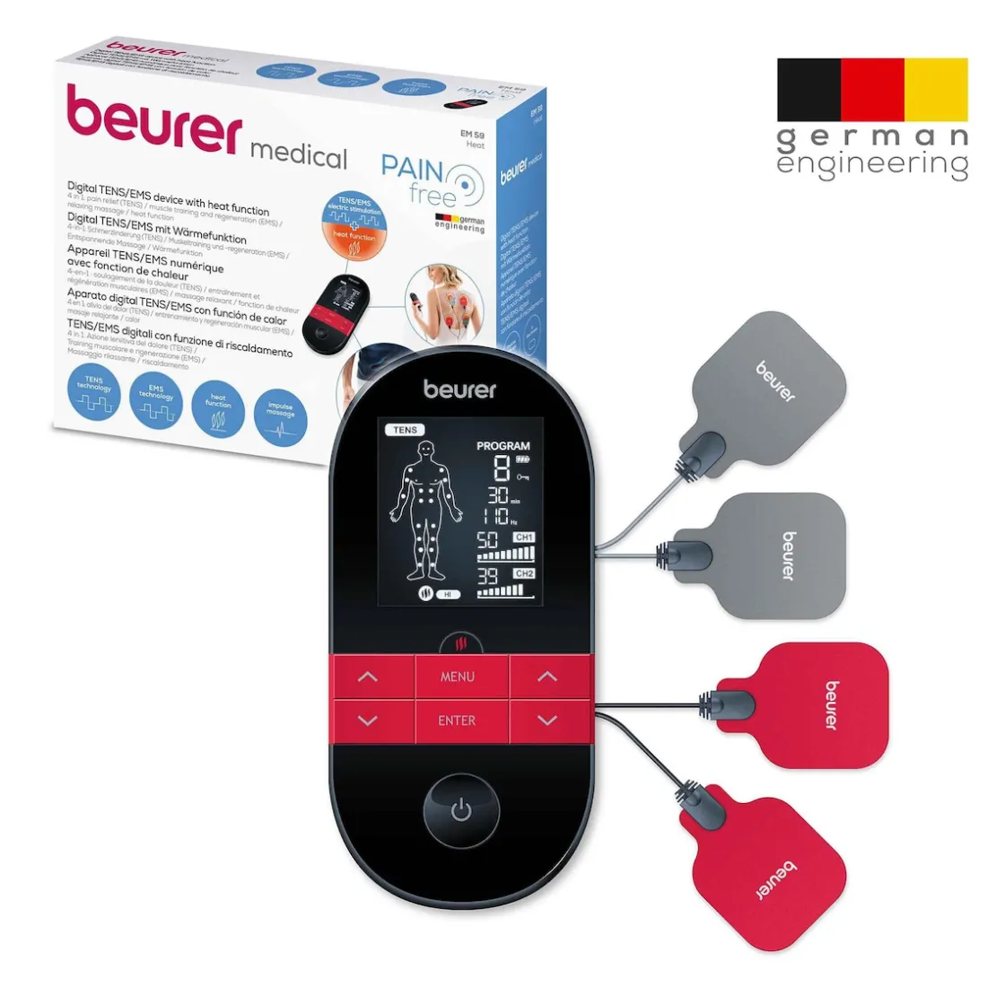 Tens-Geräte|Die moderne Hausfrau Heat Digital TENS/EMS EM 59