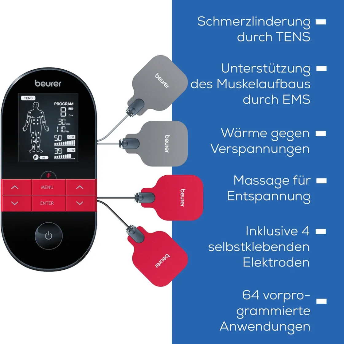 Tens-Geräte|Die moderne Hausfrau Heat Digital TENS/EMS EM 59