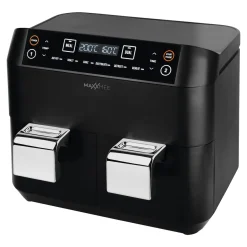 Fritteusen|Die moderne Hausfrau Heißluftfritteuse mit Doppelkorb, 2x 3,8 l