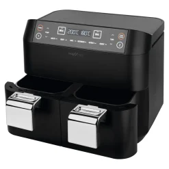 Fritteusen|Die moderne Hausfrau Heißluftfritteuse mit Doppelkorb, 2x 3,8 l