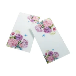 Herdabdeckplatten|Die moderne Hausfrau Herabdeckplatten "Hortensie", 2-teilig