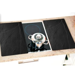 Herdabdeckplatten|Die moderne Hausfrau Herdabdeckplatte, 2er Pack Schiefer