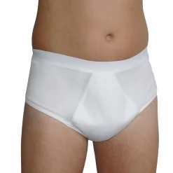 Inkontinenzhosen|Die moderne Hausfrau Herren-Inkontinenz-Slip weiß