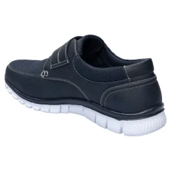 Halbschuhe|Die moderne Hausfrau Herren-Klettfreizeitschuh „Martin“ marine