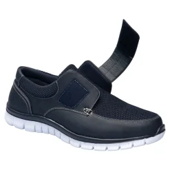 Halbschuhe|Die moderne Hausfrau Herren-Klettfreizeitschuh „Martin“ marine