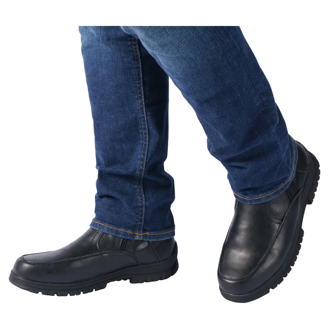 Stiefel|Die moderne Hausfrau Herren-Winterstiefel "Komfort" mit Reißverschluss, gefüttert