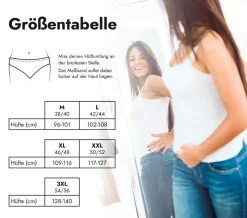 Inkontinenzhosen|Die moderne Hausfrau High-waist Slip mit Saugeinlage Schwarz