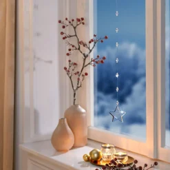 Gartendekoration ·Gartenfiguren|Gartenfiguren|Die moderne Hausfrau Hänge-Deko „Kristall-Stern“