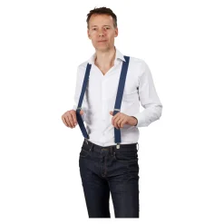 Herren Die moderne Hausfrau Hosenträger blau