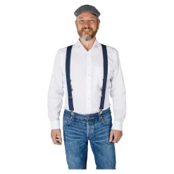 Herren Die moderne Hausfrau Hosenträger blau