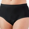 Inkontinenzhosen|Die moderne Hausfrau Hygiene-Damenslip, leicht/mittel schwarz