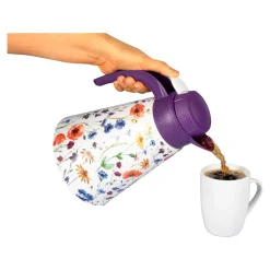 Kannen|Die moderne Hausfrau Isolier-Kaffee-Kanne, 1,2 l Sommerblumen
