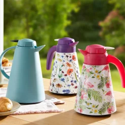 Kannen|Die moderne Hausfrau Isolier-Kaffee-Kanne, 1,2 l Sommerblumen