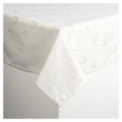 Weihnachtsdekoration·Weihnachtstischdecken|Tischdecken & -Läufer·Tischdecken|Die moderne Hausfrau Jacquard-Mitteldecke „Rentierzauber“, 85x85 cm