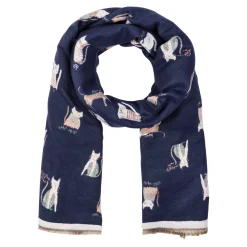 Schals & Handschuhe|Tierfreunde|Die moderne Hausfrau Jacquardschal „Katzenwelt“