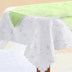 Tischdecken & -Läufer·Tischläufer|Die moderne Hausfrau Jacquard-Tischdecke "Jasmin" weiß