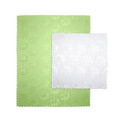 Tischdecken & -Läufer·Tischdecken|Die moderne Hausfrau Jacquard-Tischdecken-Set "Jasmin", Tischdecke 160x130 cm + Mitteldecke 80x80 cm grün