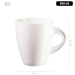 Gläser & Becher|Die moderne Hausfrau Kaffeebecher 40 cl, Porzellan LA MUSICA