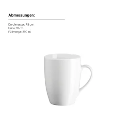 Gläser & Becher|Die moderne Hausfrau Kaffeebecher, Porzellan Barca