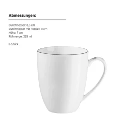 Gläser & Becher|Die moderne Hausfrau Kaffeebecher, Porzellan Felise