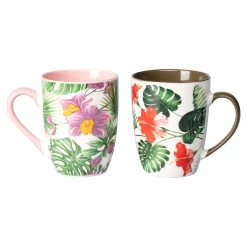 Tassen|Die moderne Hausfrau Kaffee-Becher „Tropical“, 2 Stück je 320ml