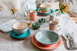 Gläser & Becher|Die moderne Hausfrau Kaffeebecher-Set, Steingut LUMACA Olivgrün