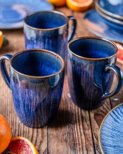 Gläser & Becher|Die moderne Hausfrau Kaffeebecher-Set, Steinzeug Eisfall