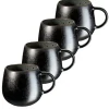 Gläser & Becher|Die moderne Hausfrau Kaffeebecher-Set, Steinzeug Carellia Grau