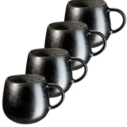 Gläser & Becher|Die moderne Hausfrau Kaffeebecher-Set, Steinzeug Carellia Grau