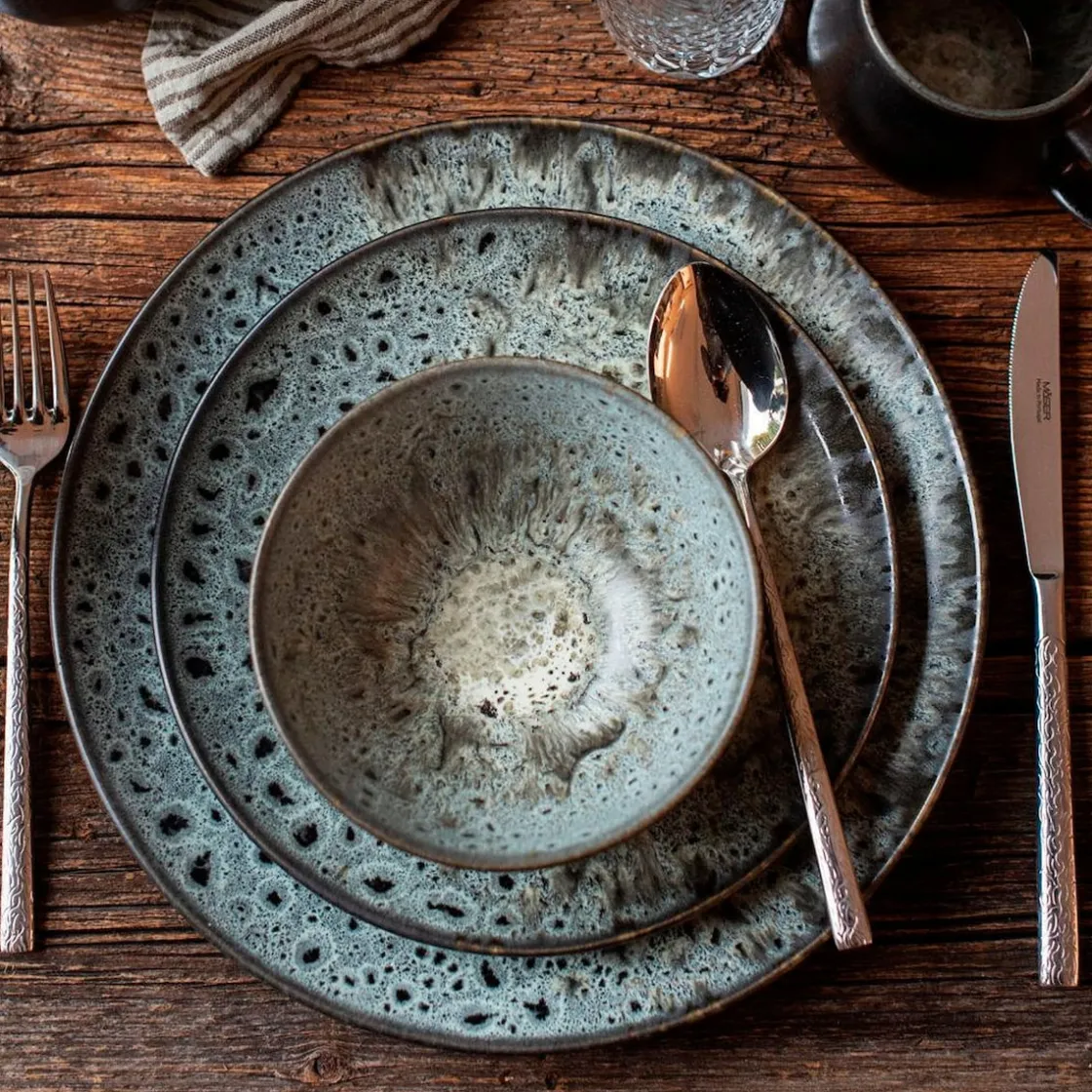 Gläser & Becher|Die moderne Hausfrau Kaffeebecher-Set, Steinzeug Carellia Grau