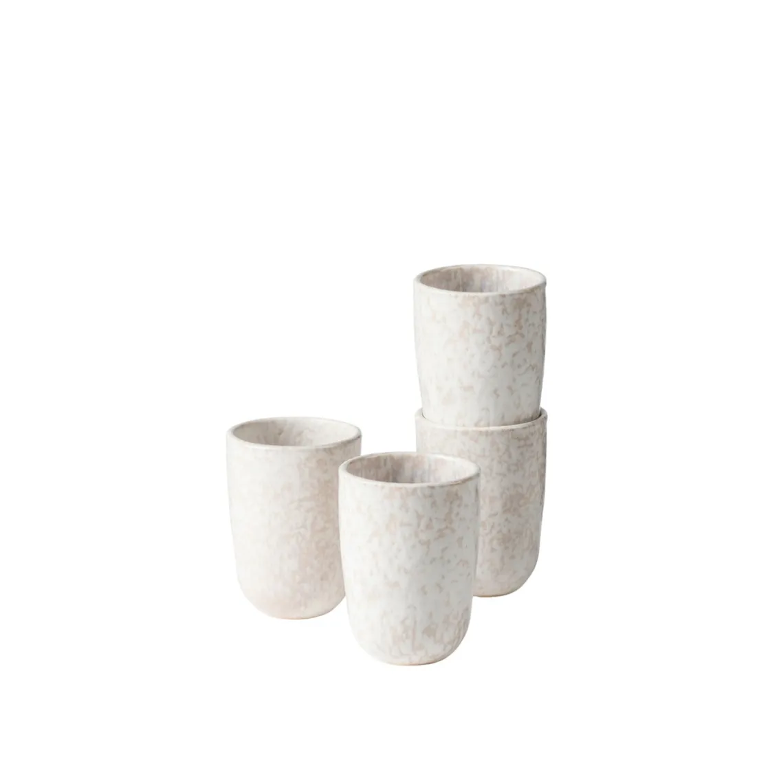 Gläser & Becher|Die moderne Hausfrau Kaffeebecher-Set, Steinzeug Alpenwiese Creme