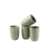 Gläser & Becher|Die moderne Hausfrau Kaffeebecher-Set, Steinzeug Moos'N'Stein Grün