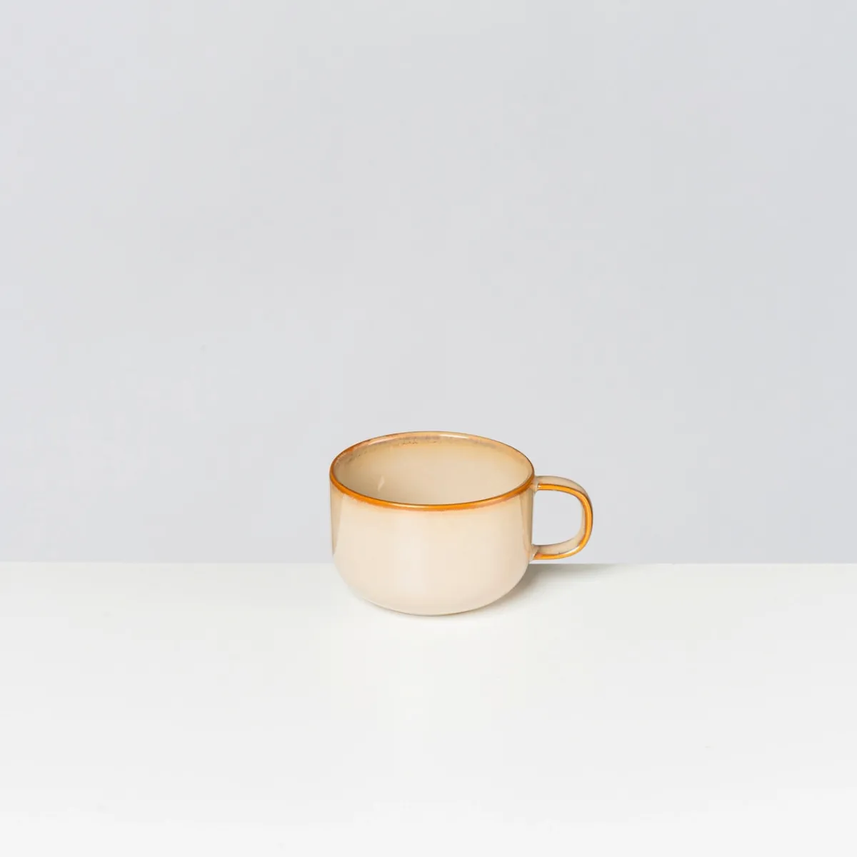 Die moderne Hausfrau Kaffeeobertassen-Set, Steinzeug Nebelwald