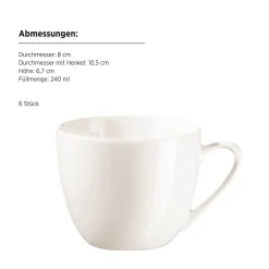 Die moderne Hausfrau Kaffeeservice, Porzellan Belmira